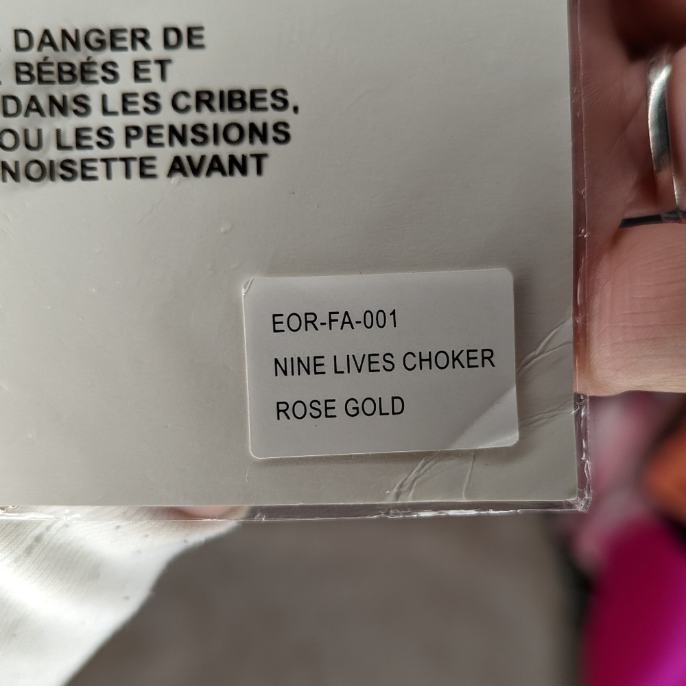 8 Other Reasons Rose Gold Nine Lives Choker - Picture 2 of 4